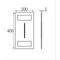 Luxury durable ultra-mince en acier inoxydable Précipitant la tête de douche de salle de bain plafond douche thermostatique LED